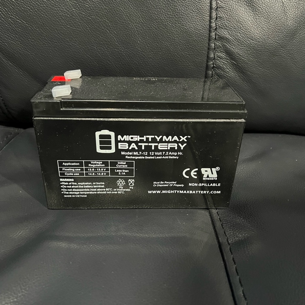 UPS Backup/ Alarm system Replacement Battery